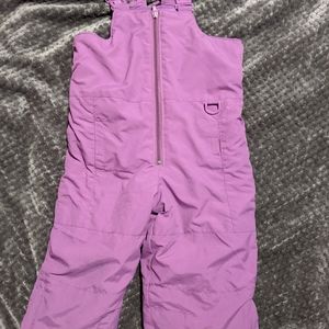Toddler girls 3t purple snow bib